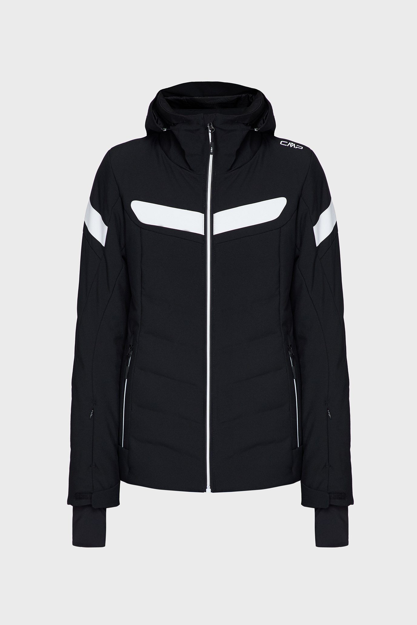 Женская черная лыжная куртка 1