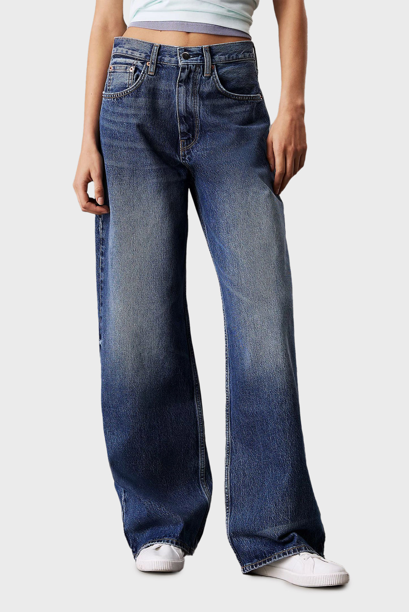 Женские темно-синие джинсы TINTED HORSESHOE Синий 24 Calvin Klein Jeans LV047B933G Женские темно-синие джинсы TINTED HORSESHOE Синий 24 Calvin Klein Jeans LV047B933G