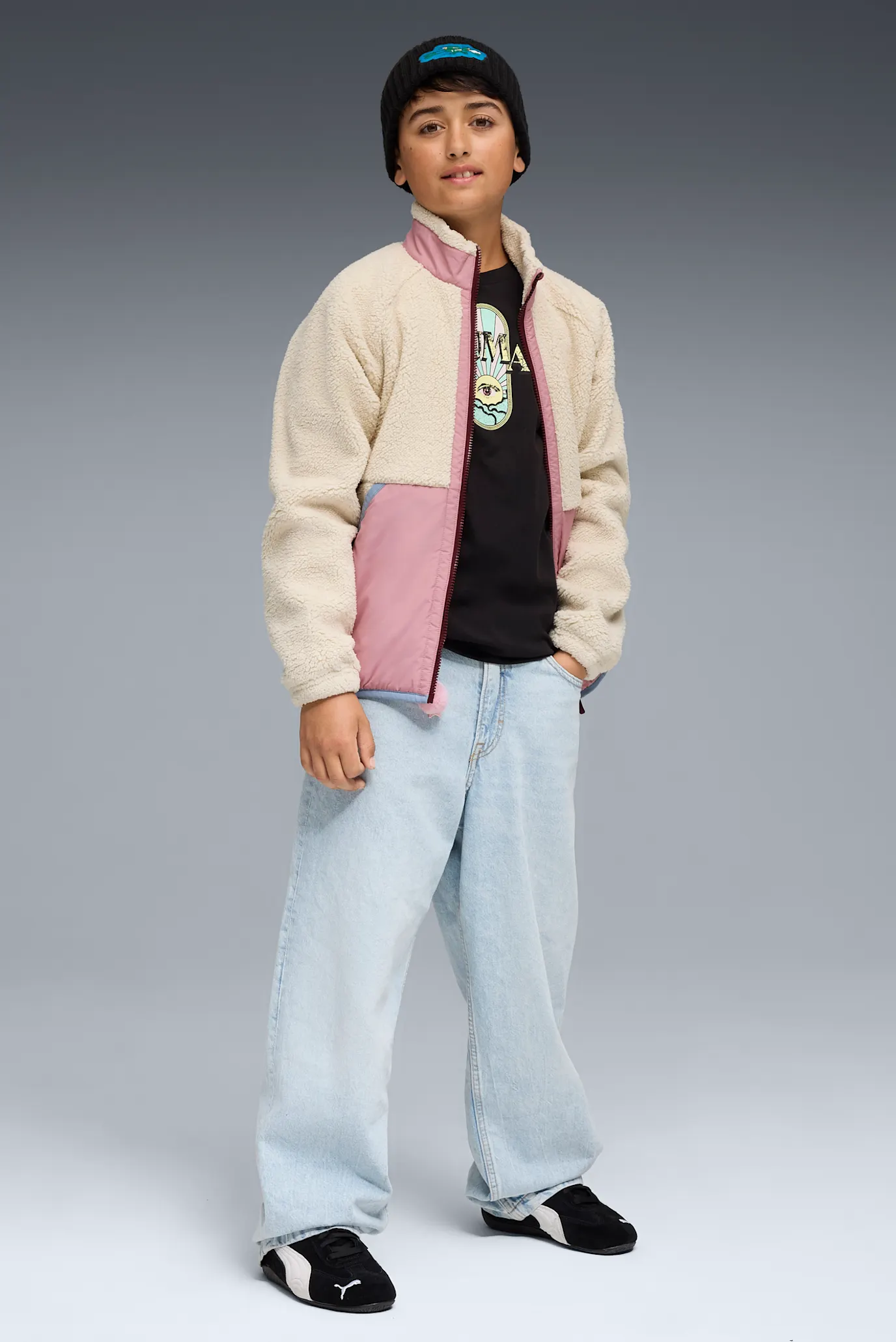 Детская белая куртка Hybrid Sherpa Jacket Youth 4