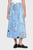 Женская голубая юбка с узором THC SLICED CREST MIDI