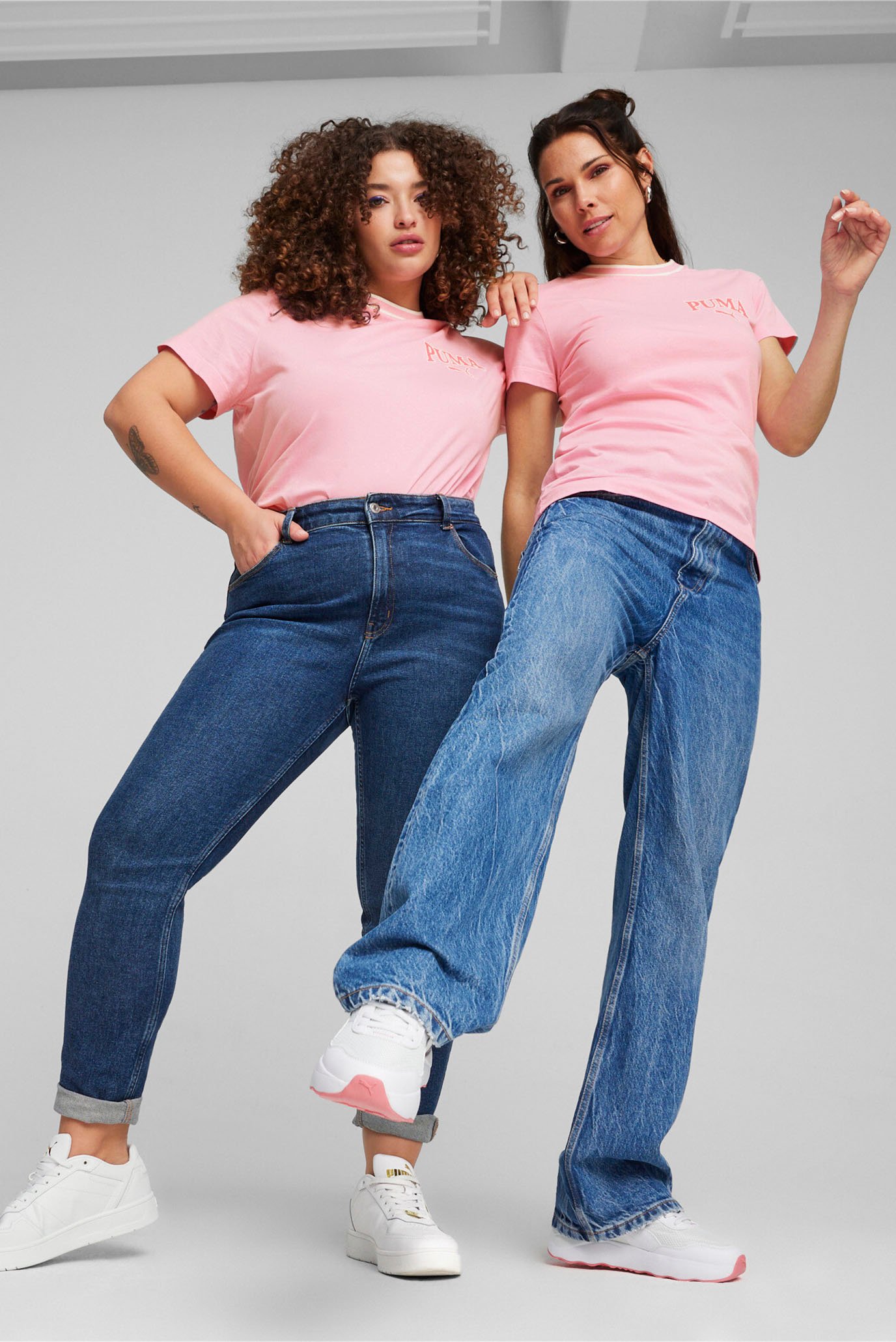 Женская розовая футболка PUMA SQUAD Women's Tee 1