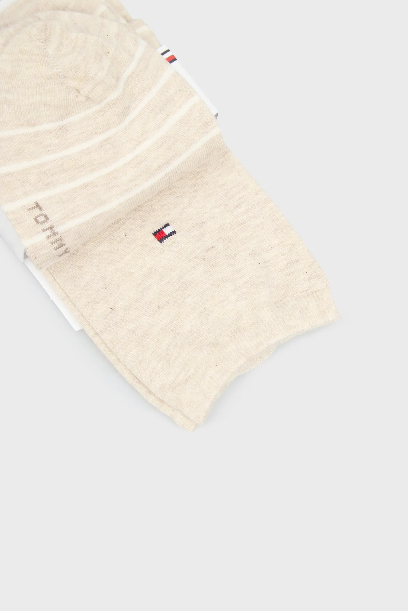 Жіночі бежеві шкарпетки (2 пари) SMALL 2