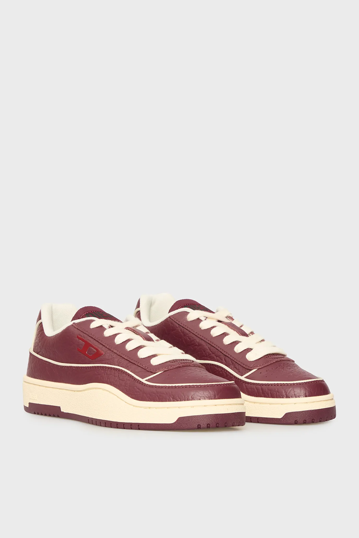 Жіночі бордові шкіряні снікерси TRACKER-D 3