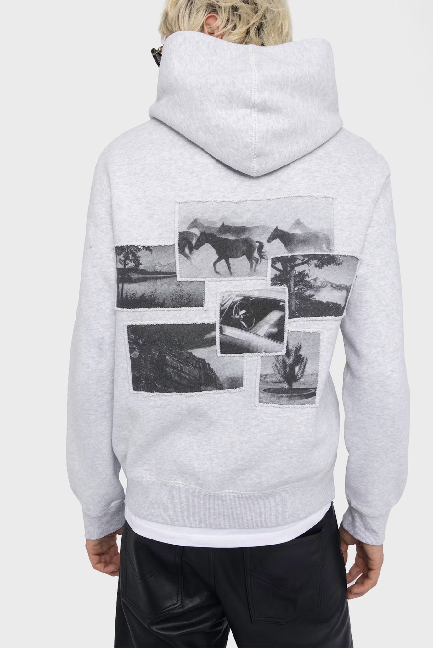 Мужское серое худи Sanchi Серый XL ZADIG&VOLTAIRE JMSS01307_GRIS CHINE CLAI Мужское серое худи Sanchi Серый XL ZADIG&VOLTAIRE JMSS01307_GRIS CHINE CLAI