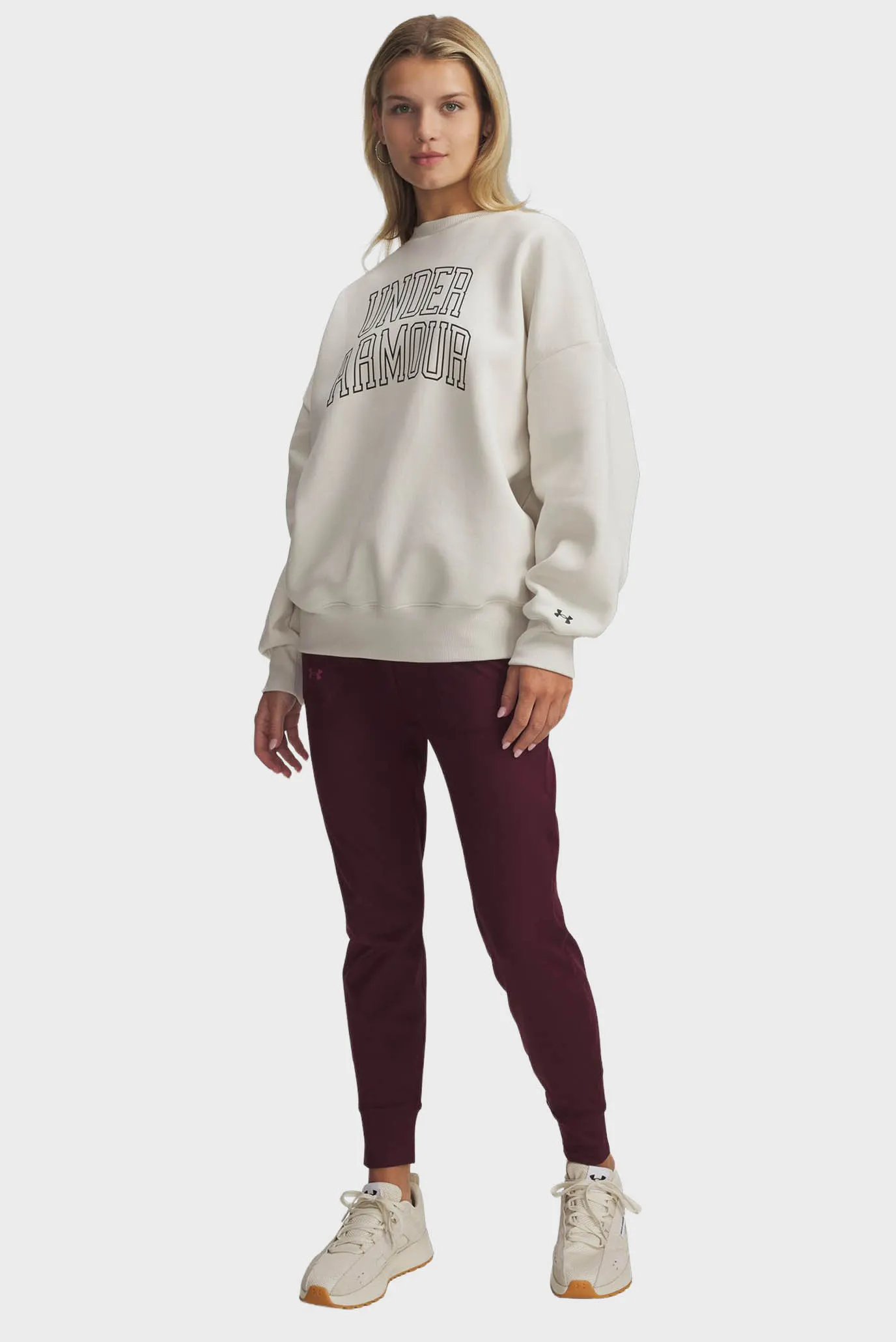 Жіночий білий світшот Rival Flc OS Varsity Crew 2