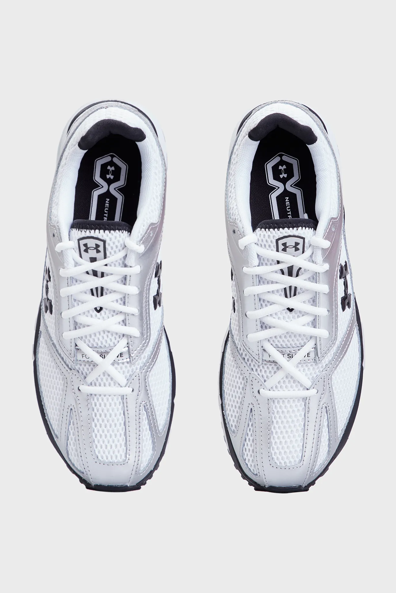 Серебристые кроссовки UA HOVR Apparition RTRFTR TC 4