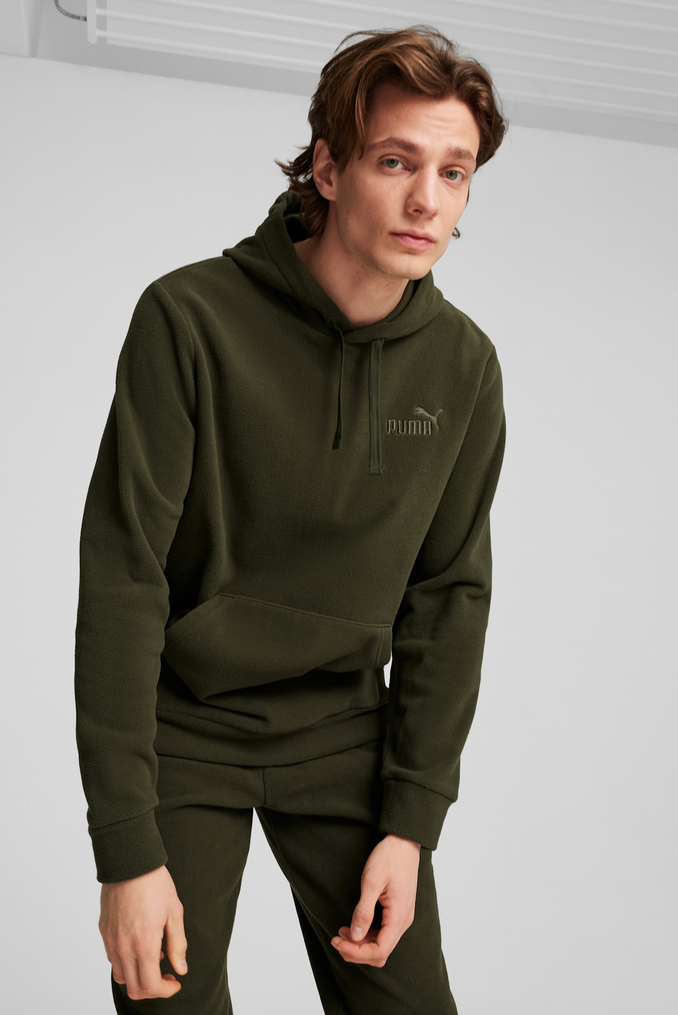 Чоловіче зелене худі ESS ELEVATED Hoodie Men 1