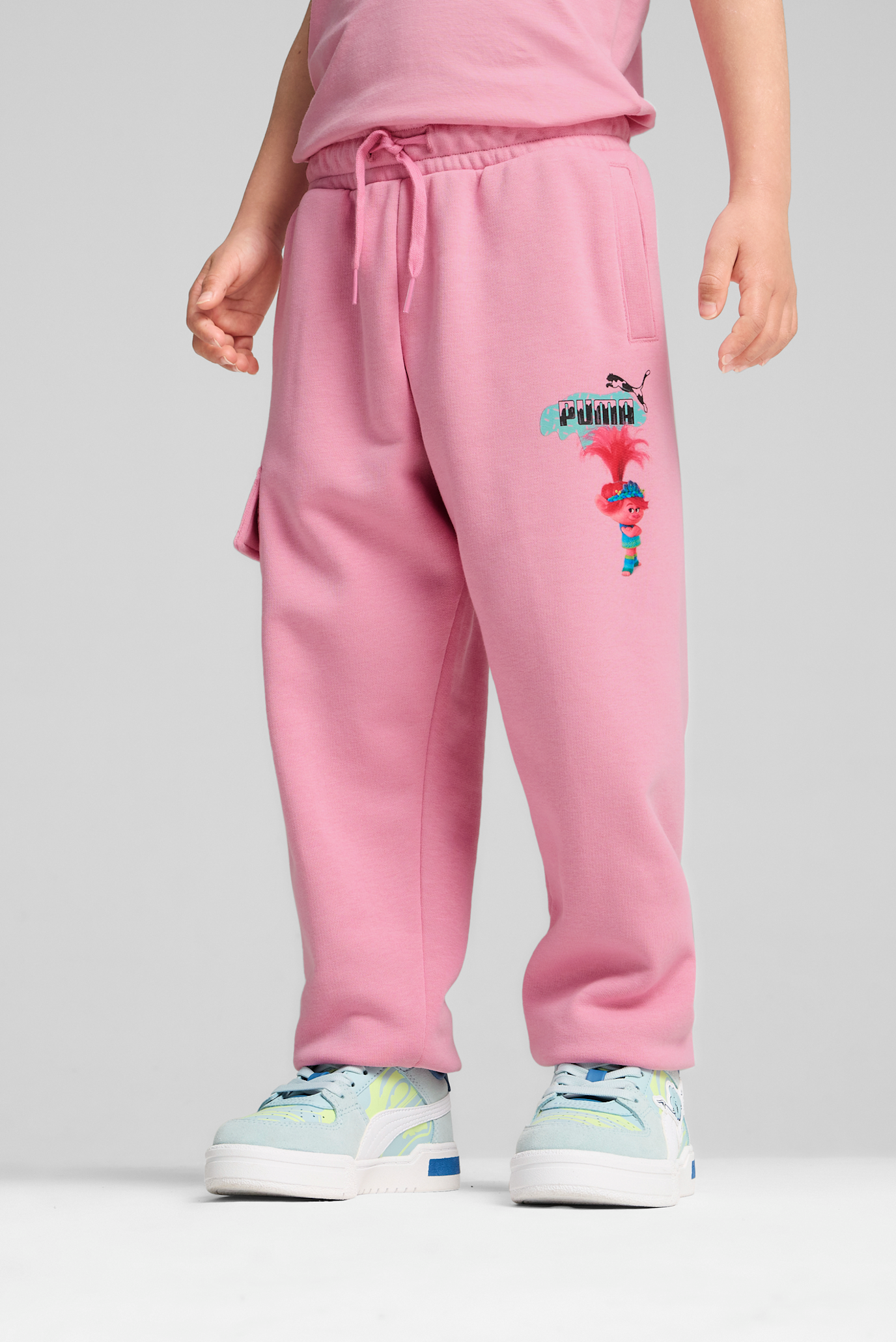 Дитячі рожеві спортивні штани PUMA x TROLLS Cargo Pants Kids 1