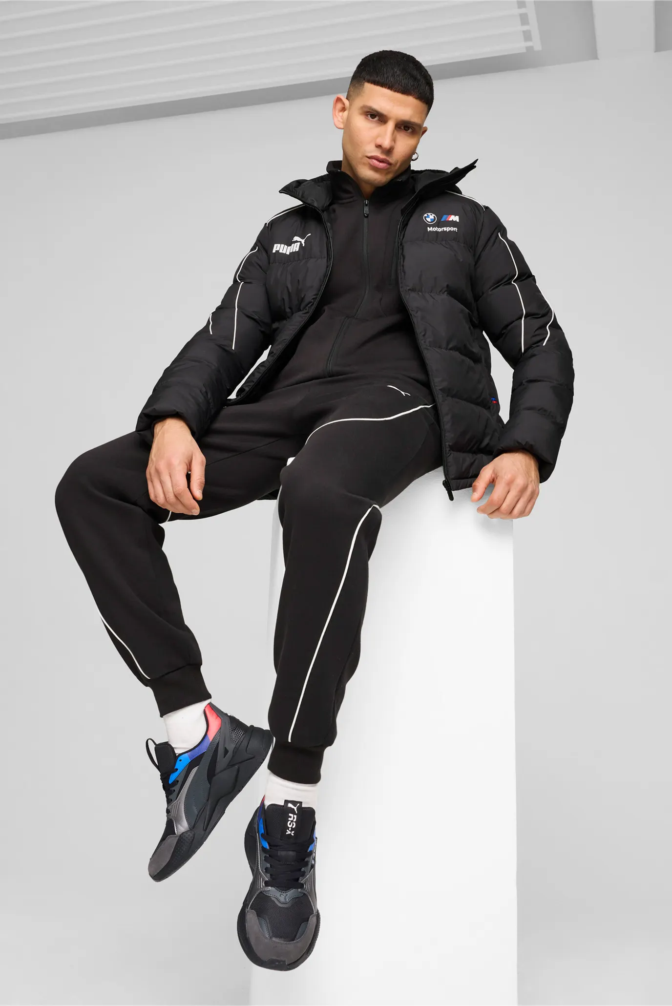 Мужская черная куртка BMW M Motorsport MT7+ EcoLite Jacket Men