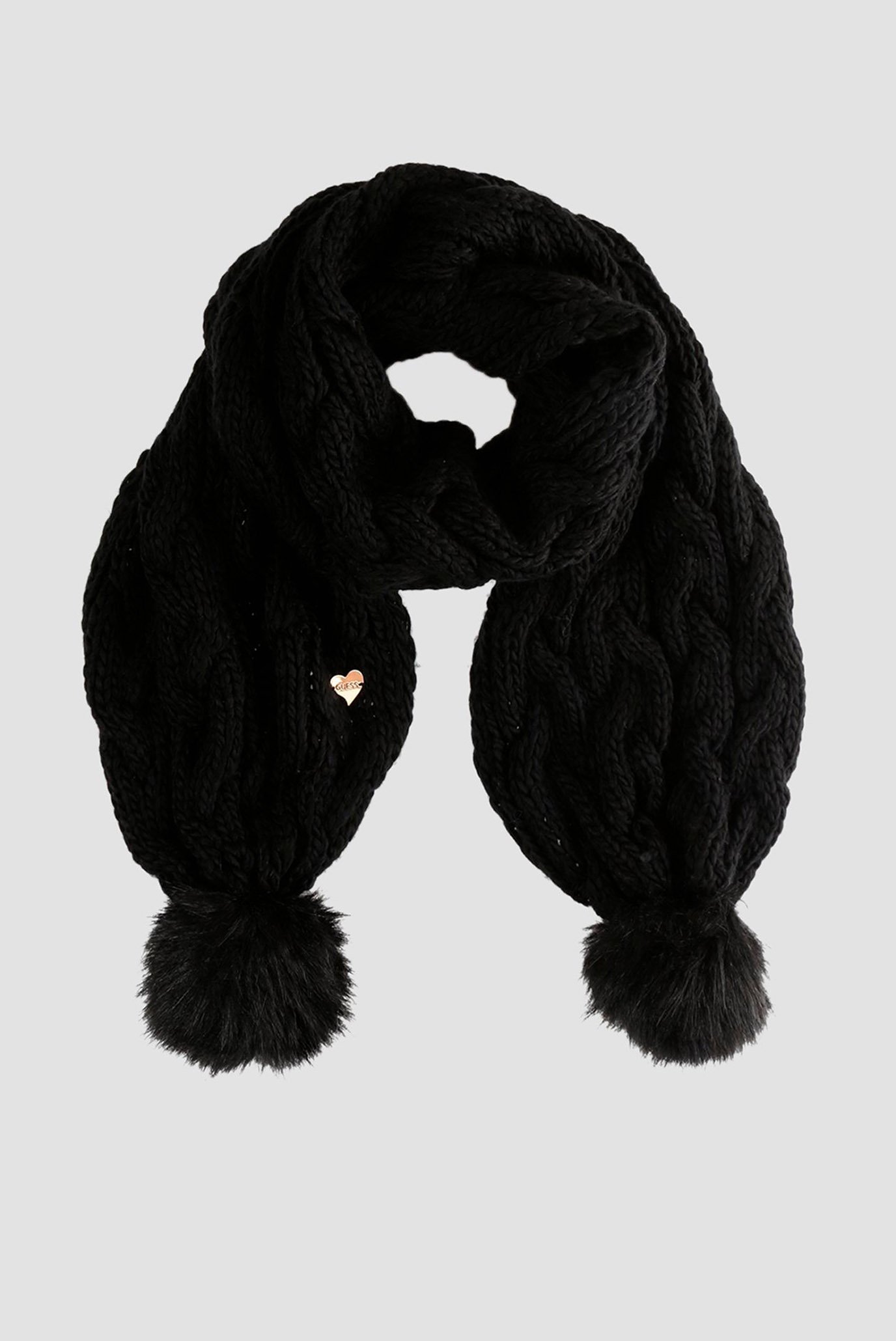 Женский черный шарф 1