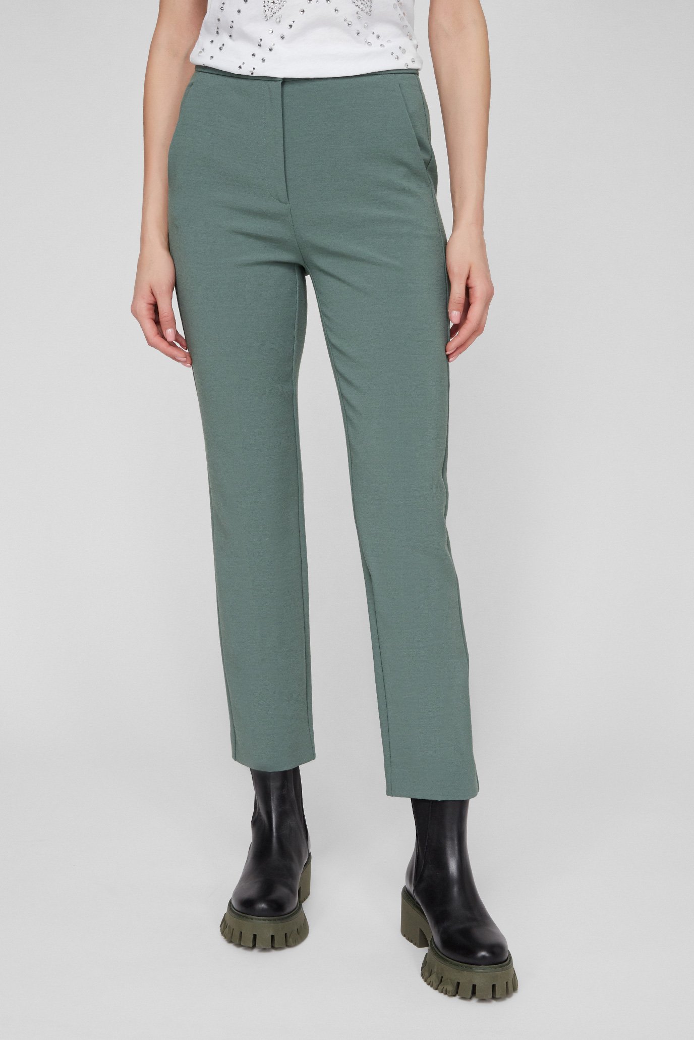 Жіночі зелені брюки 1