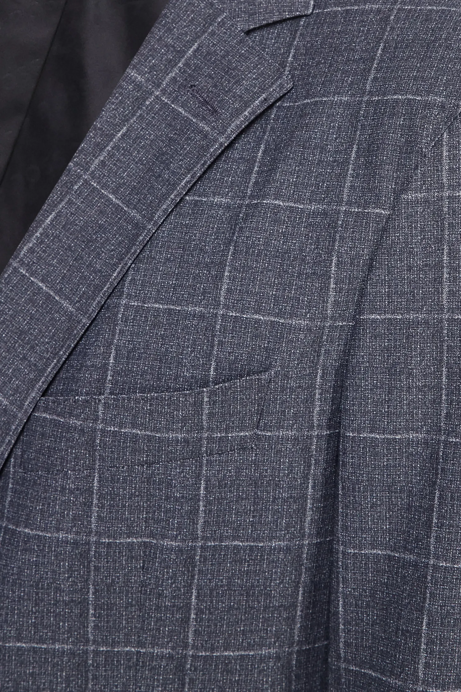 Чоловічий сірий картатий блейзер 4