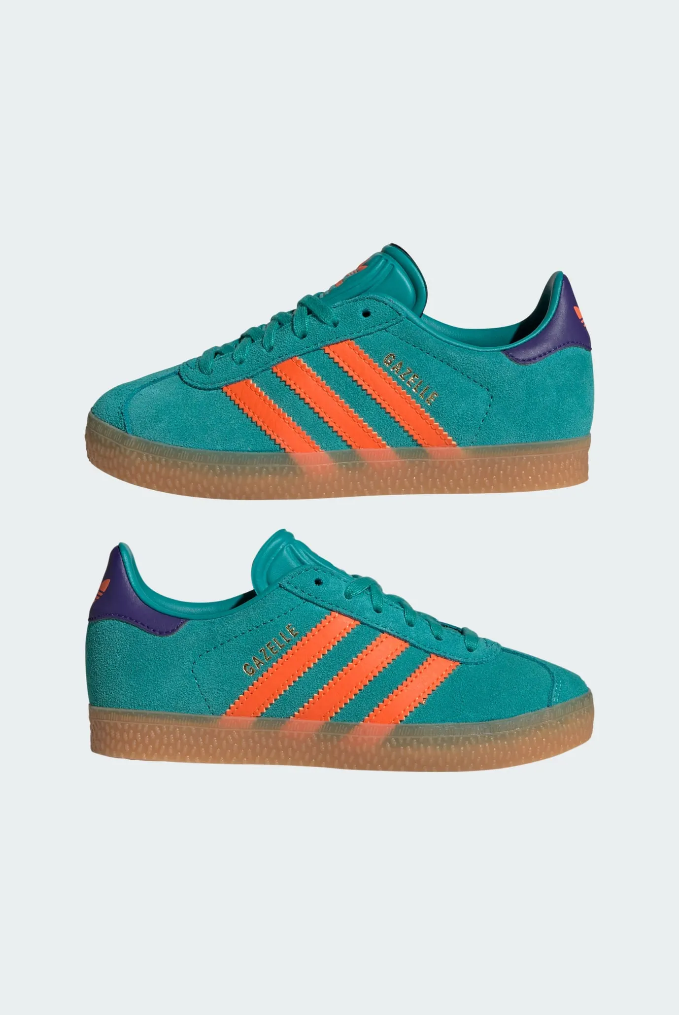 Детские зеленые замшевые сникерсы Gazelle 7