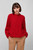 Женский красный шерстяной свитер