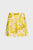 Женские желтые шорты с узором