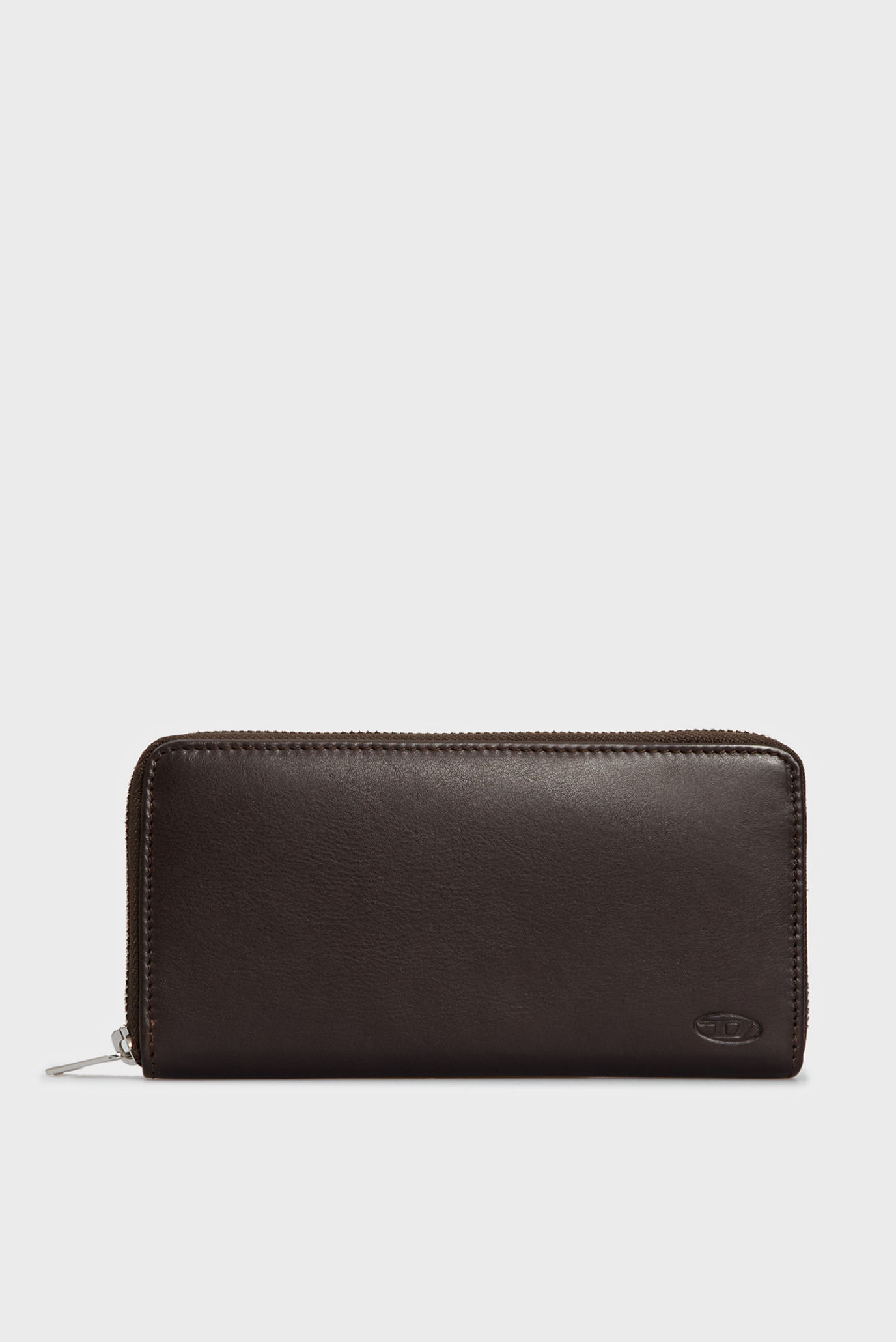 Чоловічий коричневий шкіряний гаманець HISSU / 24 ZIP 1