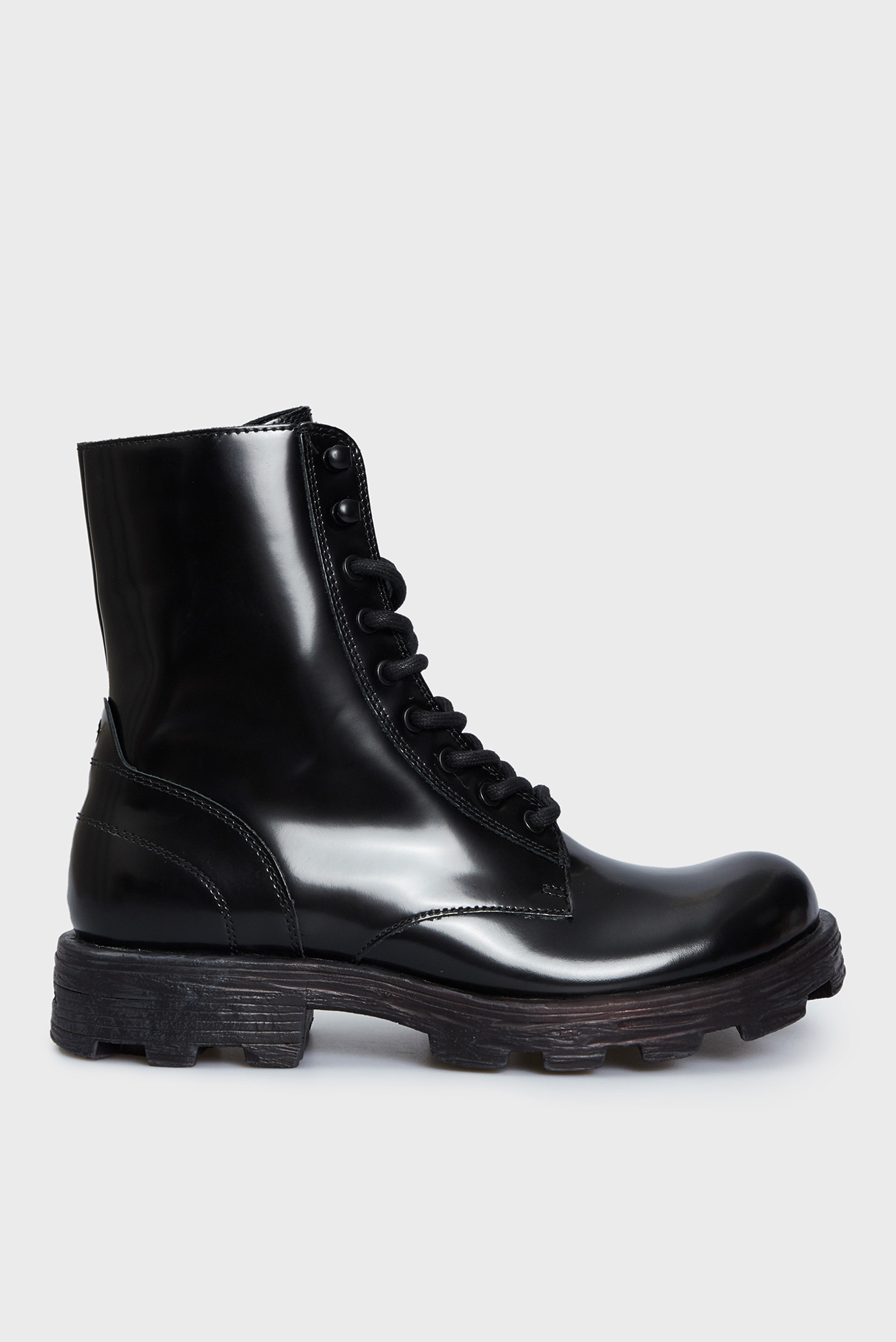 Мужские черные кожаные ботинки HAMMER / D-HAMMER 1