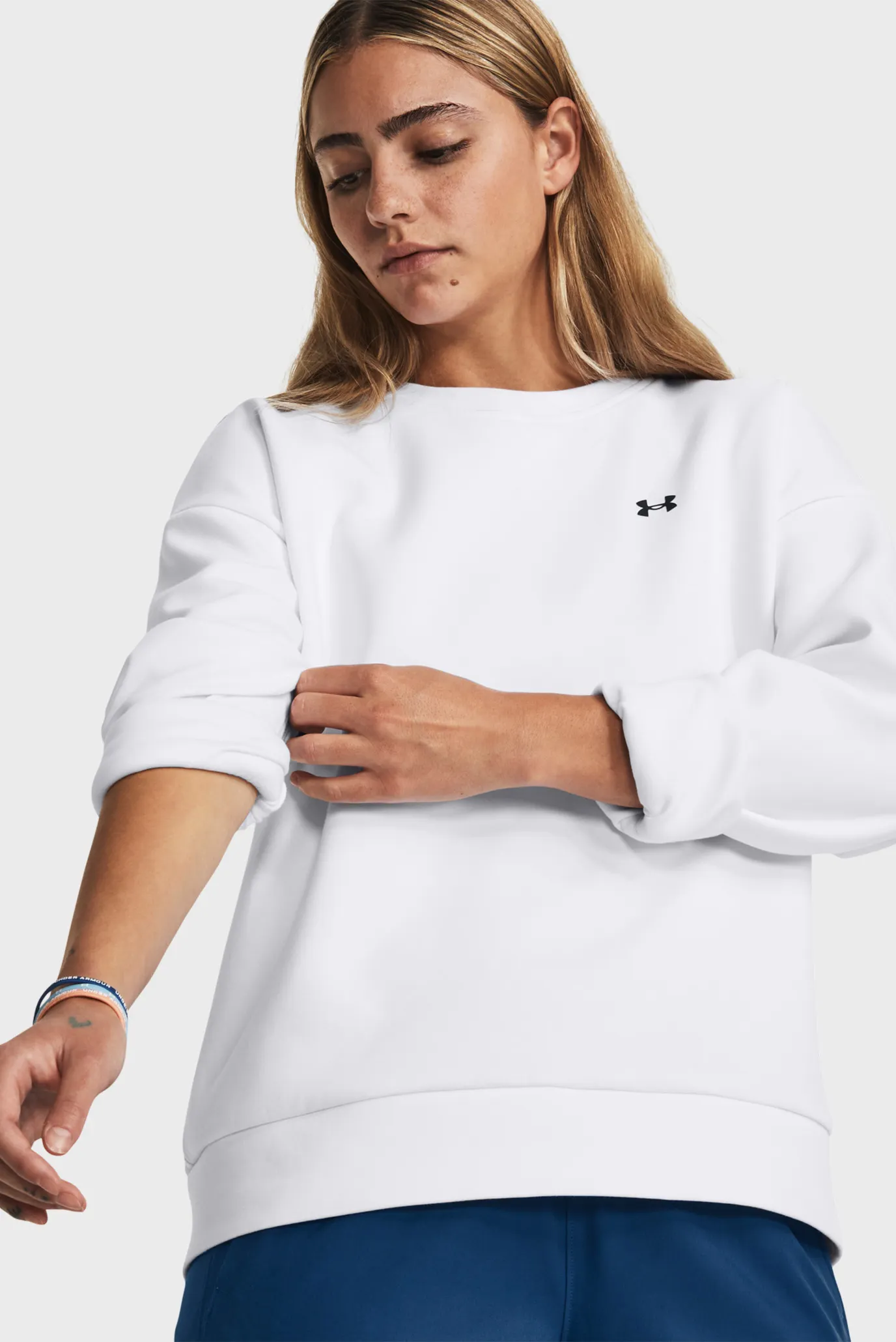 Жіночий білий світшот Unstoppable Flc Crew 3