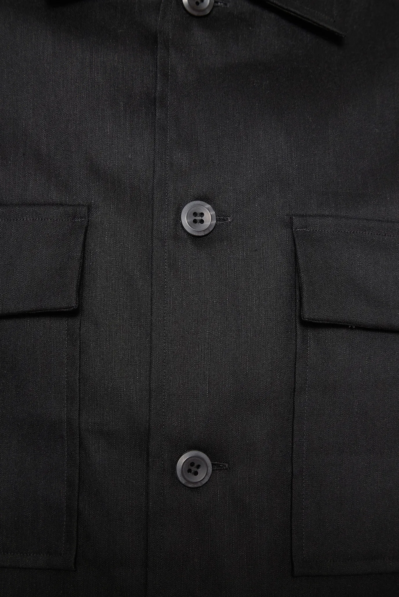 Чоловіча чорна сорочка STRETCH OVERSHIRT 5