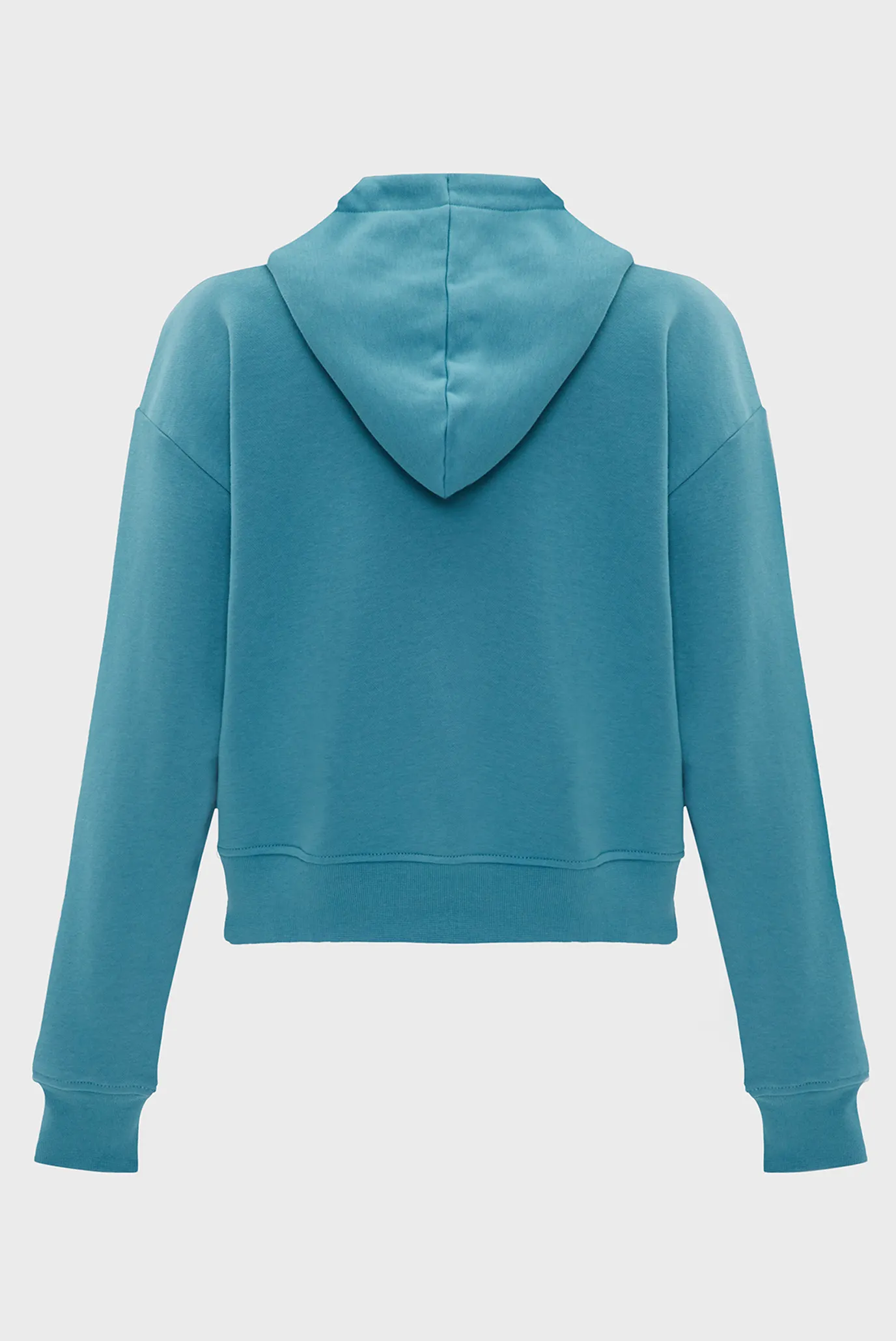 Жіноче бірюзове худі KLJ REGULAR LOGO HOODIE 2