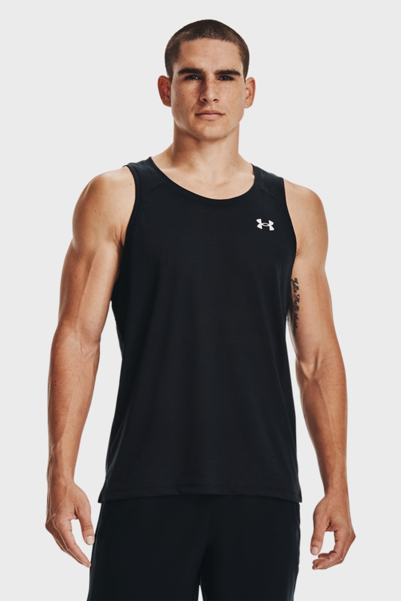 Мужская черная майка UA Streaker Singlet 1