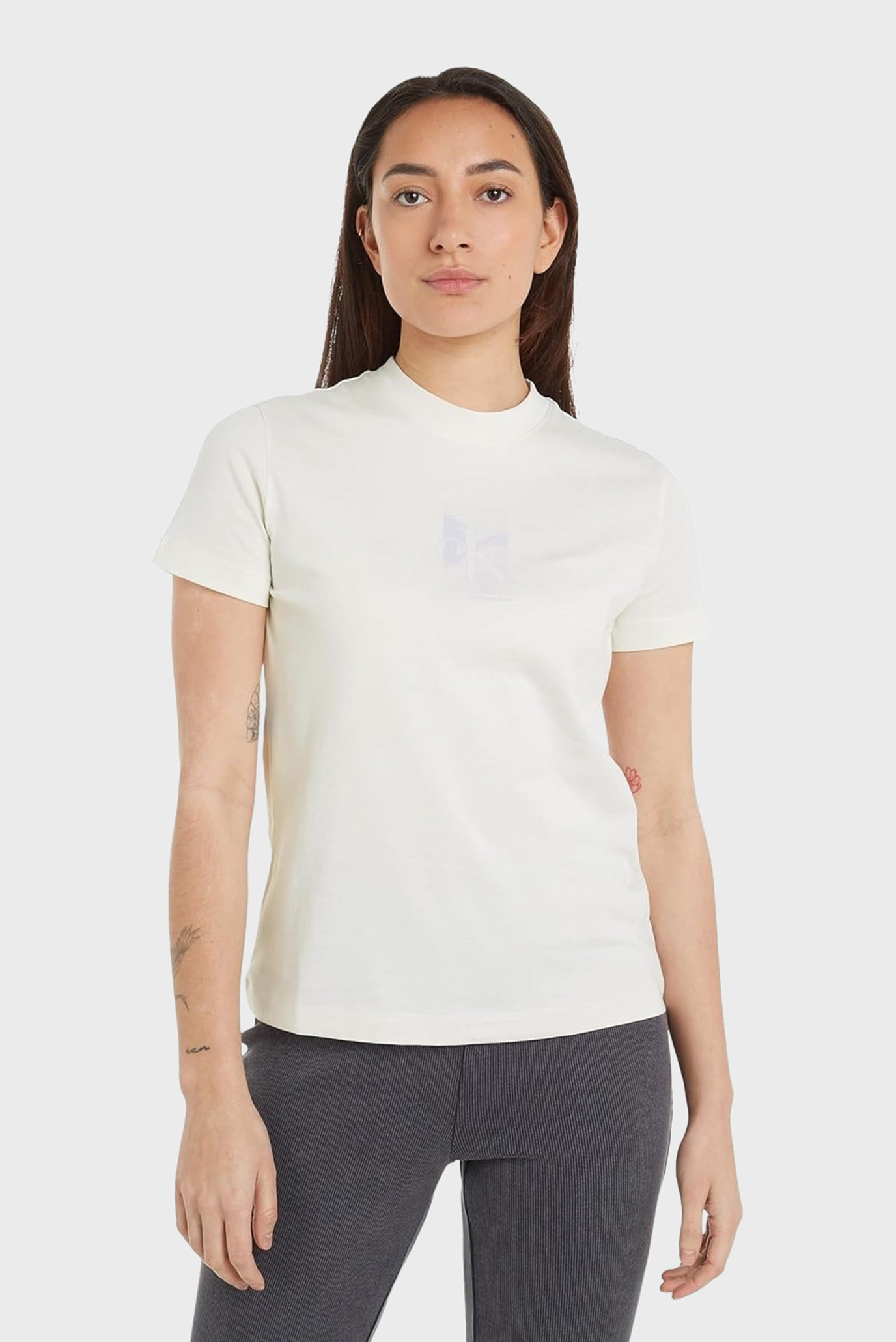 Жіноча біла футболка DIFFUSED CK REGULAR TEE 1