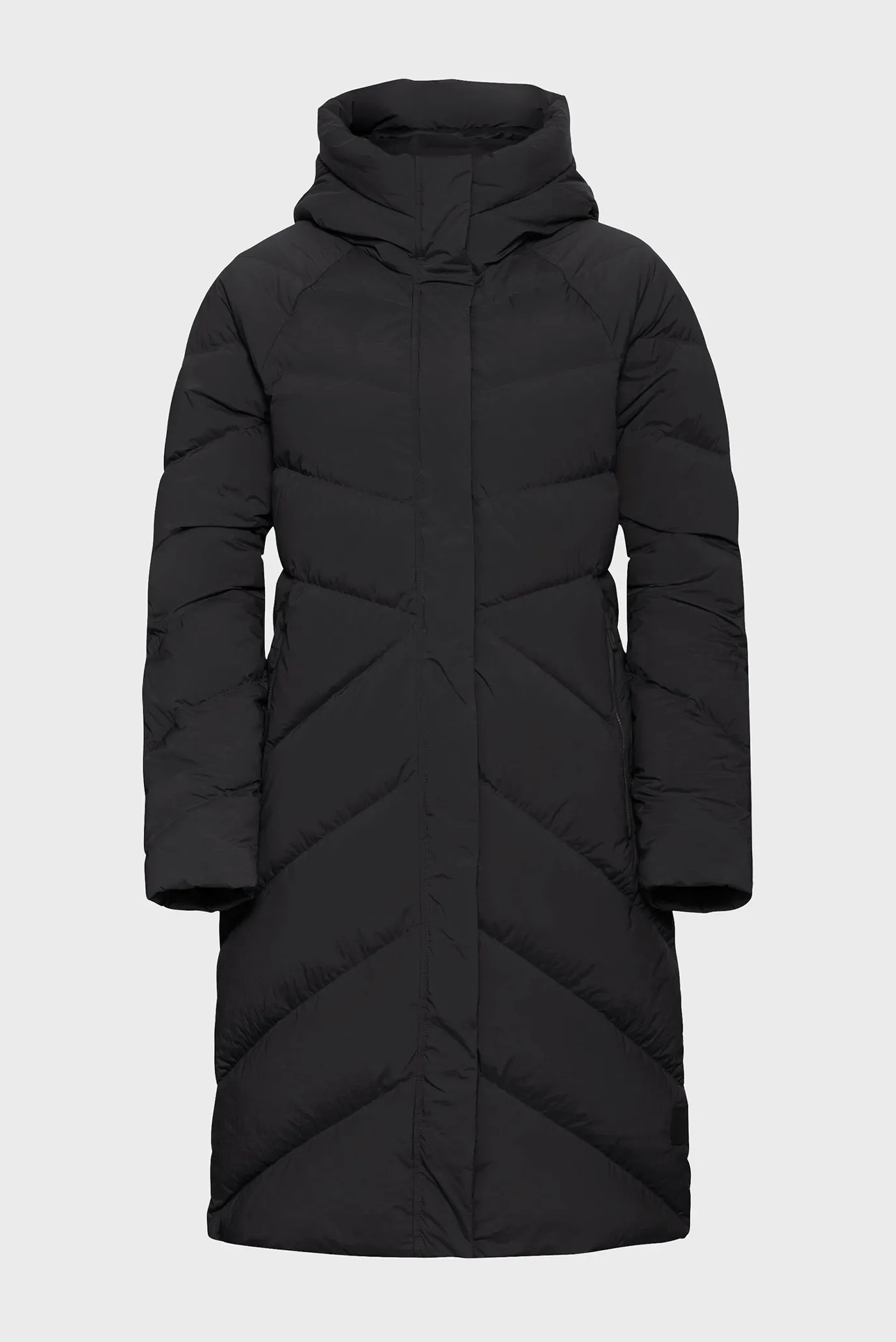 Женский черный пуховик 7