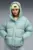 Жіночий м'ятний пуховик Hooded Down Puffer Jacket Women
