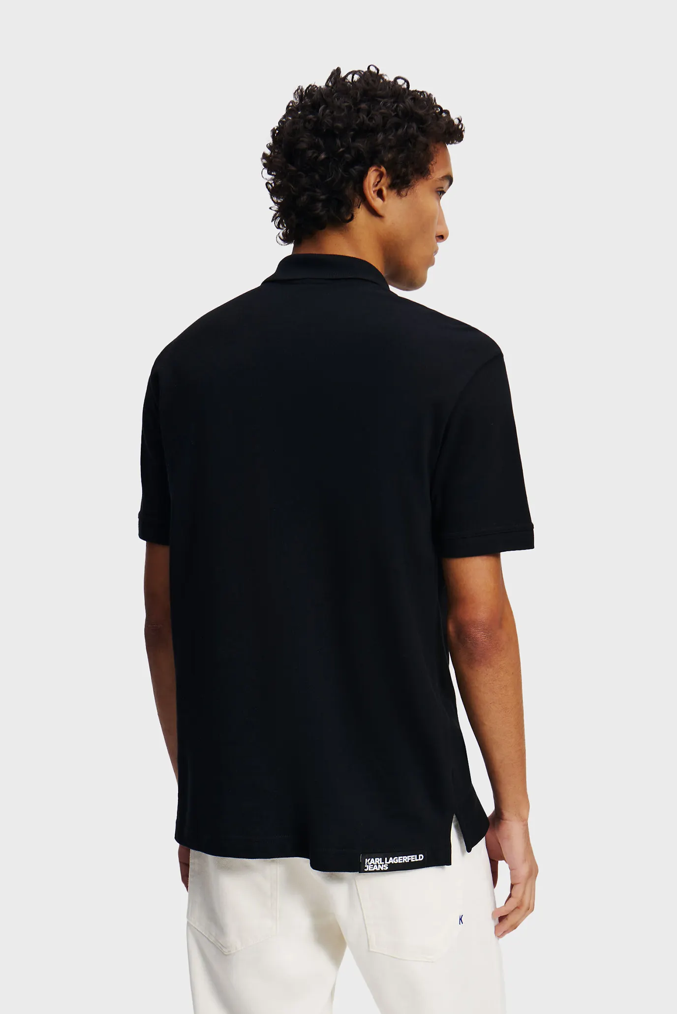 Чоловіче чорне поло regular pique 3