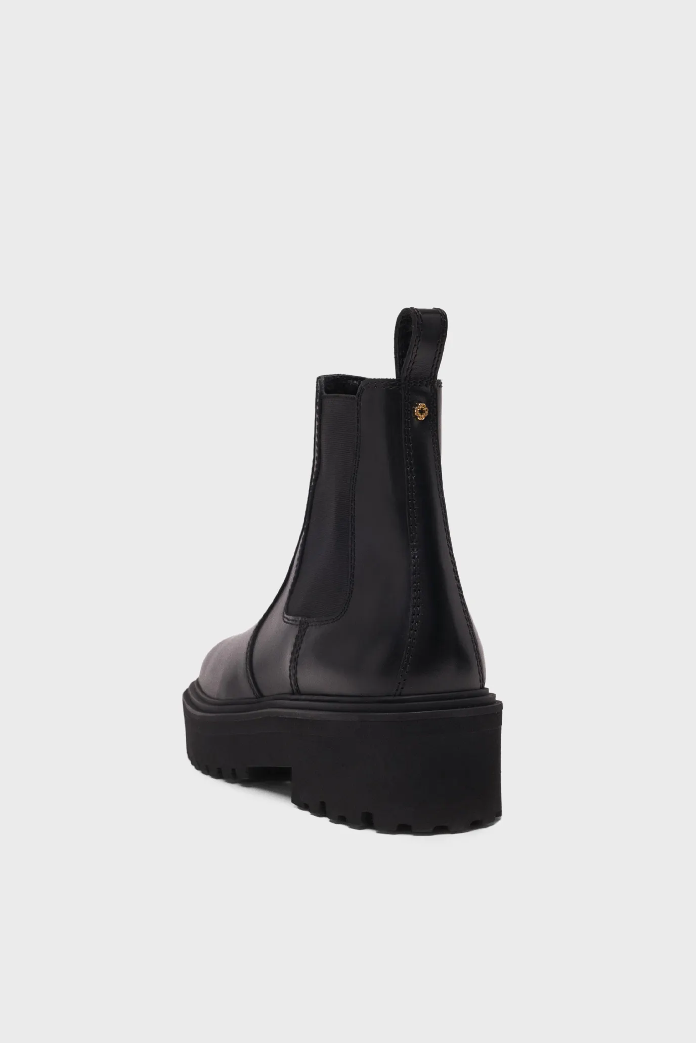 Жіночі чорні шкіряні челсі 4