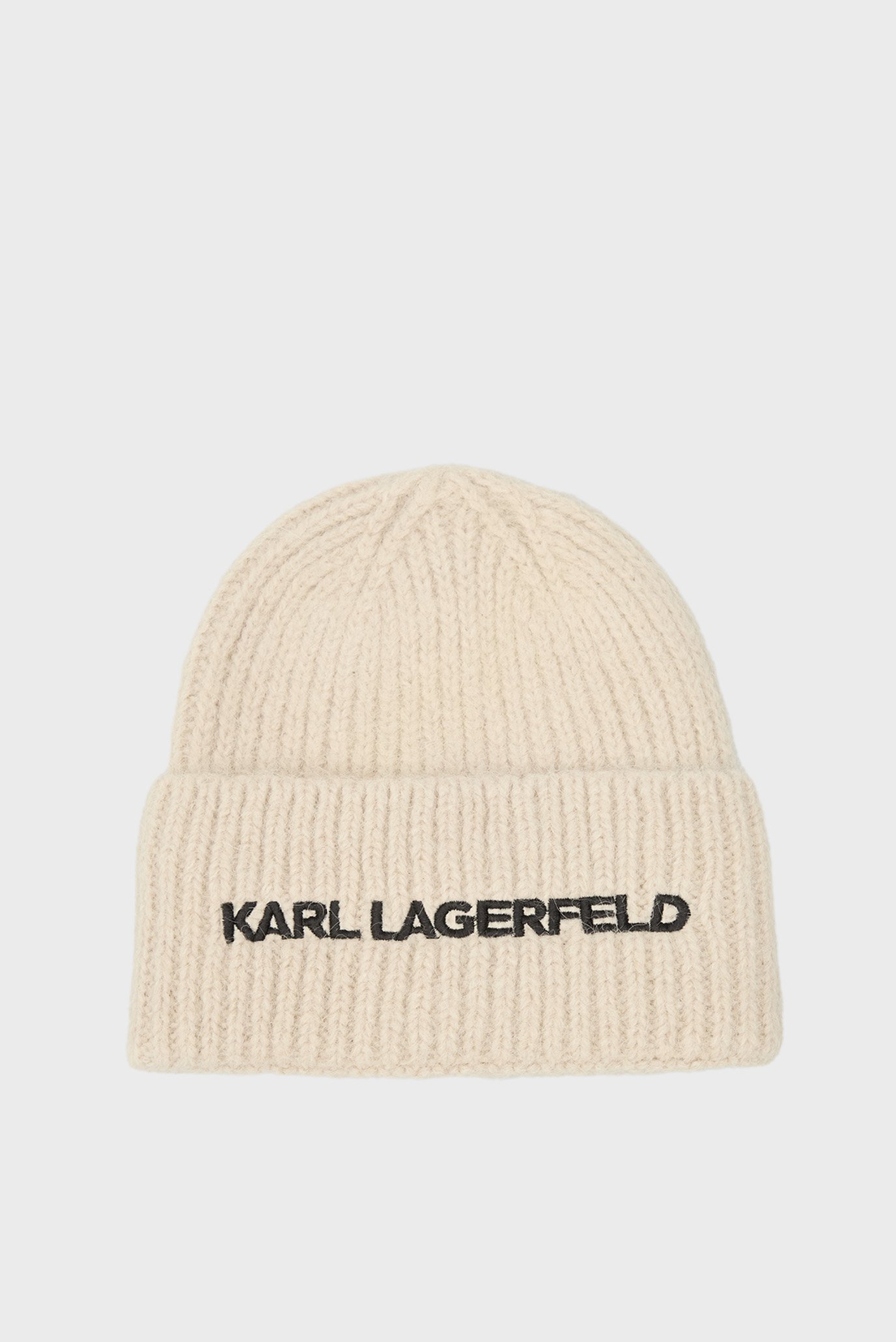 Женская бежевая шерстяная шапка K/ESSENTIAL BEANIE Бежевый ONESIZE Karl Lagerfeld 246W3411 Женская бежевая шерстяная шапка K/ESSENTIAL BEANIE Бежевый ONESIZE Karl Lagerfeld 246W3411