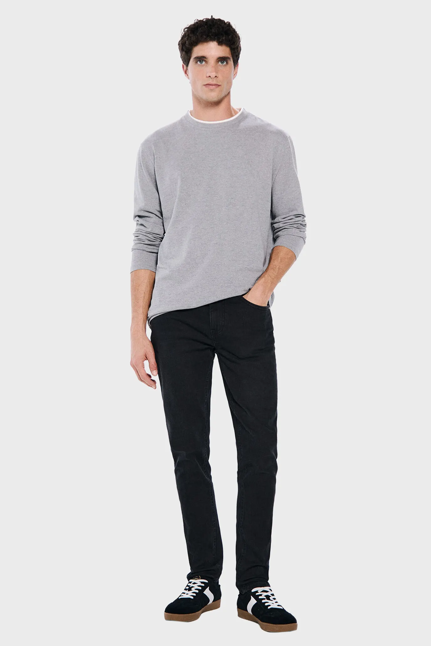 Мужские черные джинсы skinny 2