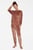 Жіноча коричнева велюрова піжама (світшот, брюки) CHAGGIT