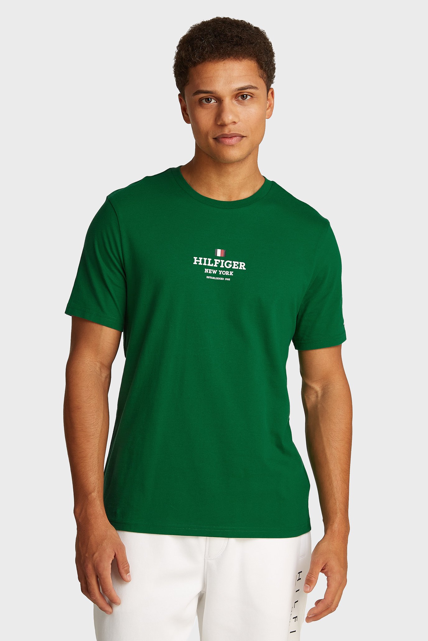 Мужская зеленая футболка RWB HILFIGER TEE Зеленый XXL Tommy Hilfiger MW0MW38980 Мужская зеленая футболка RWB HILFIGER TEE Зеленый XXL Tommy Hilfiger MW0MW38980