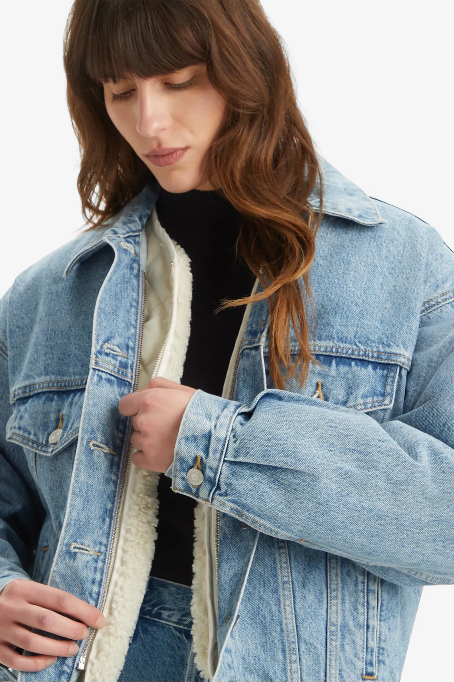 Жіноча блакитна джинсова куртка 3в1 5