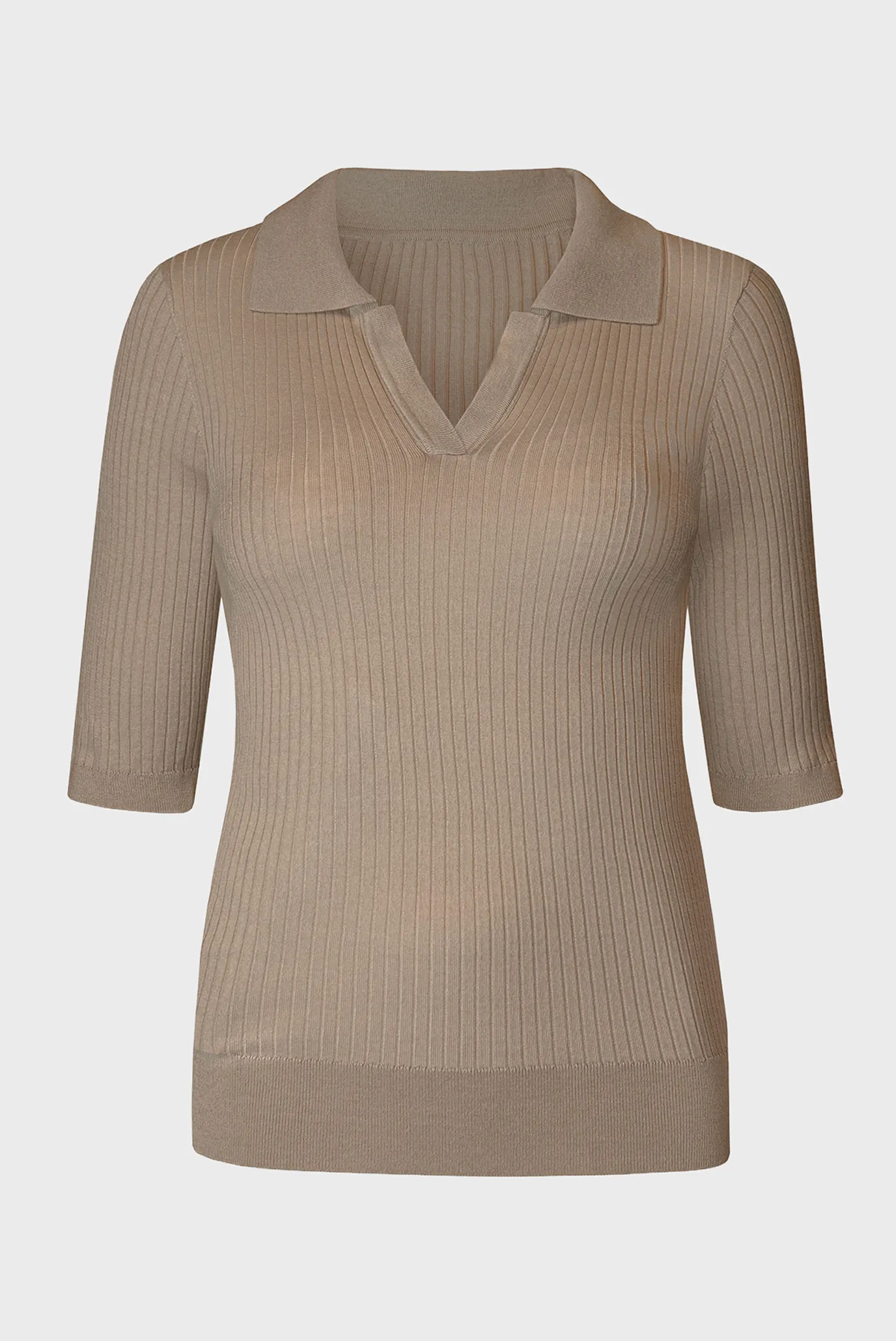 Жіноче бежеве поло 5