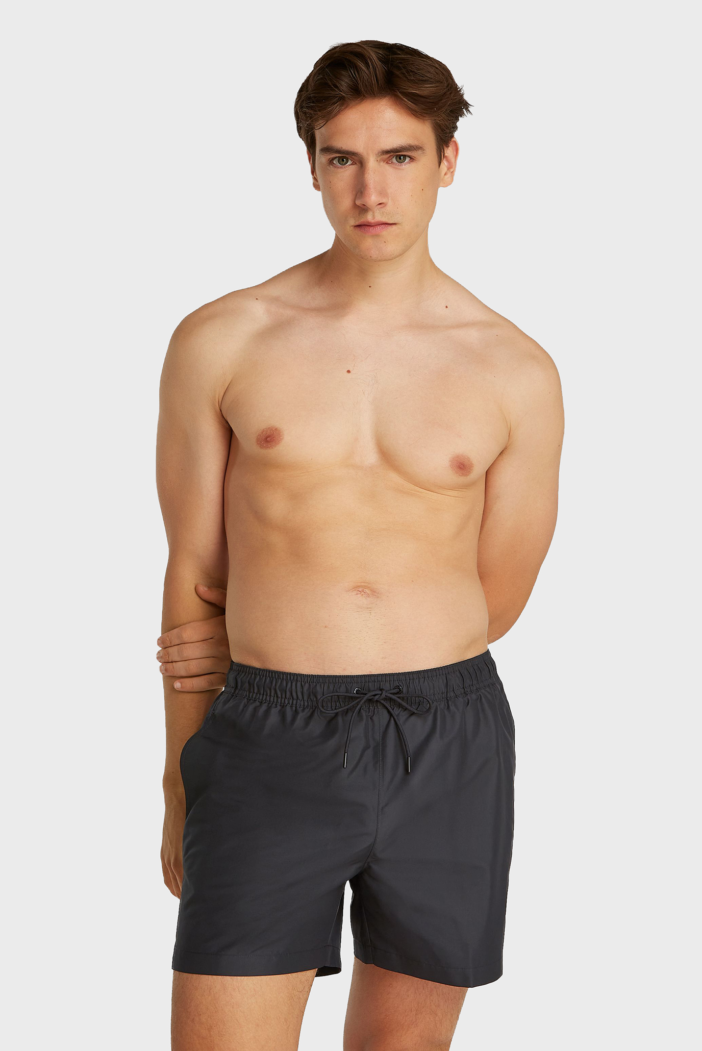 Мужские черные плавательные шорты MEDIUM DOUBLE WB Черный L Calvin Klein KM0KM01115 Мужские черные плавательные шорты MEDIUM DOUBLE WB Черный L Calvin Klein KM0KM01115