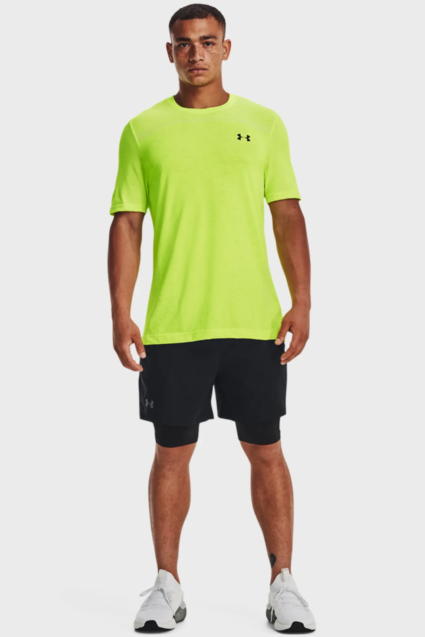 Чоловічі чорні шорти UA Vanish Woven 2in1 Sts 2