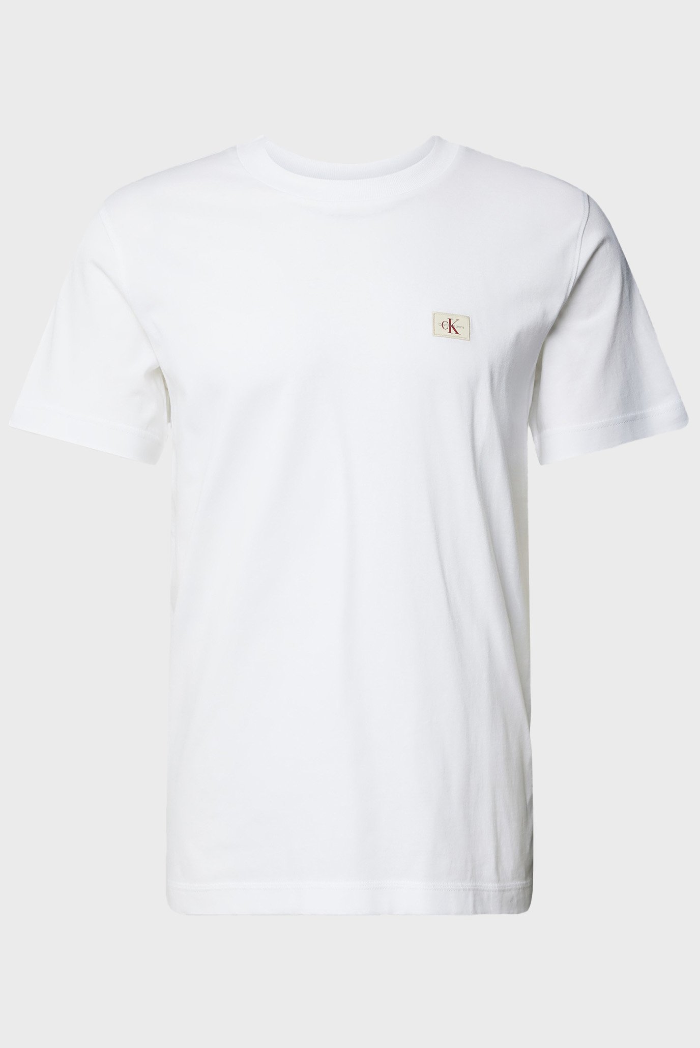 Мужская белая футболка WOVEN LABEL REGULAR TEE 1