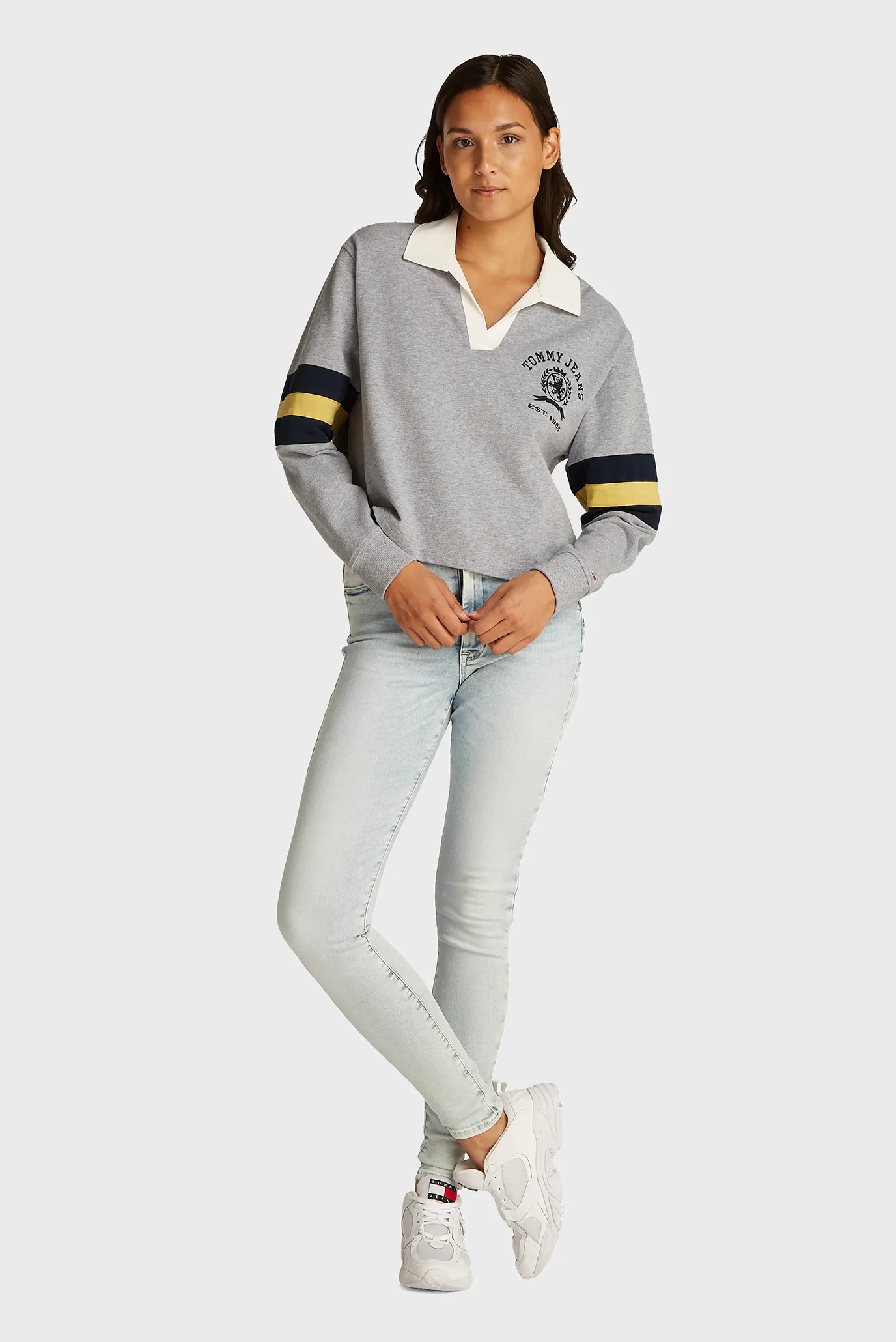 Жіноче сіре поло RLX VARSITY CREST RUGBY 2