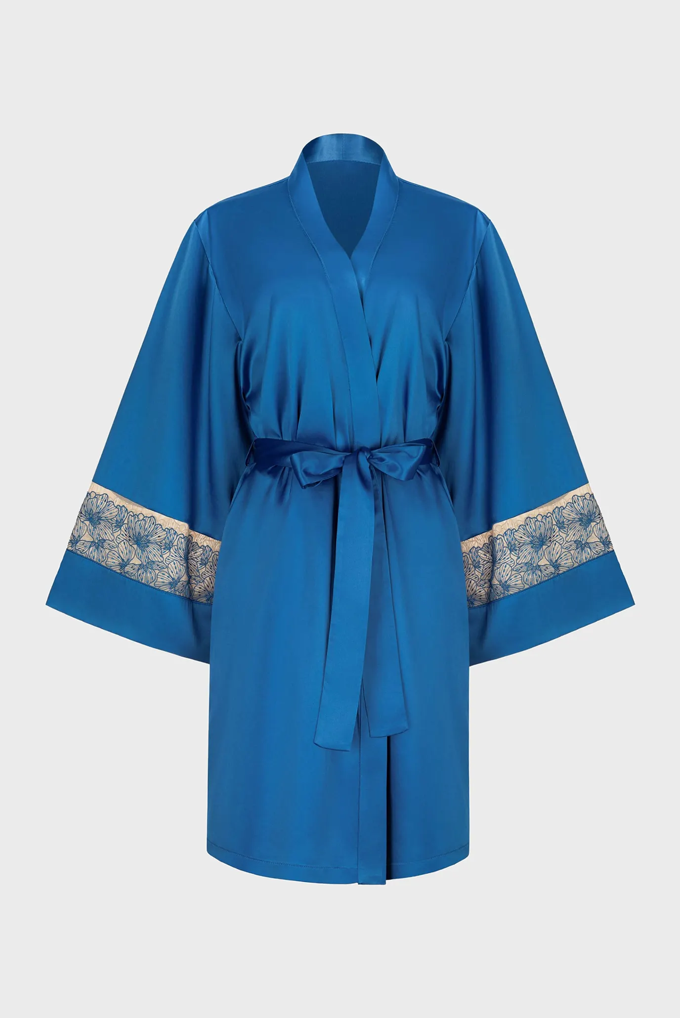 Жіночий синій пеньюар 1