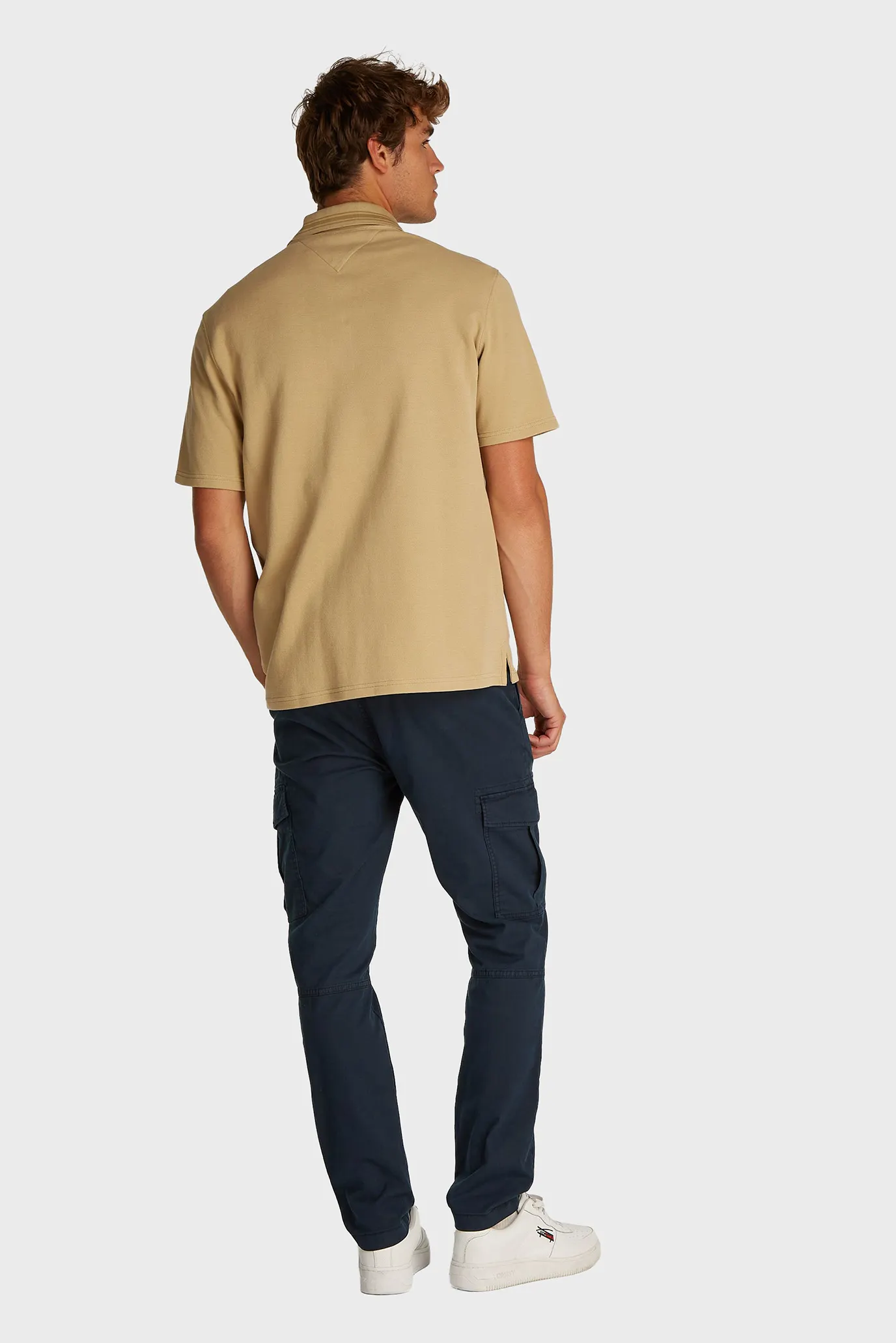 Чоловіче бежеве поло BRANDED NECK 3