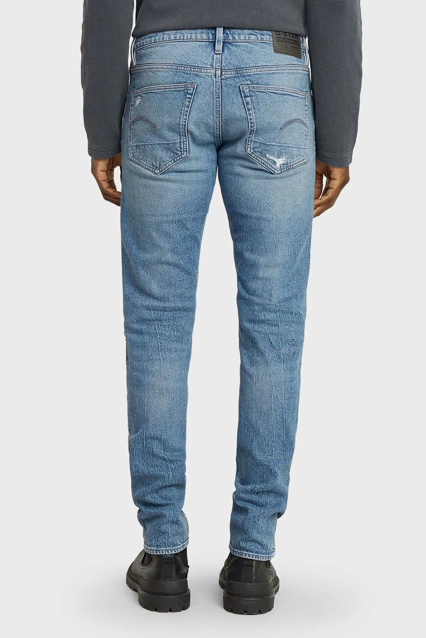 Мужские голубые джинсы 3301 Slim 3