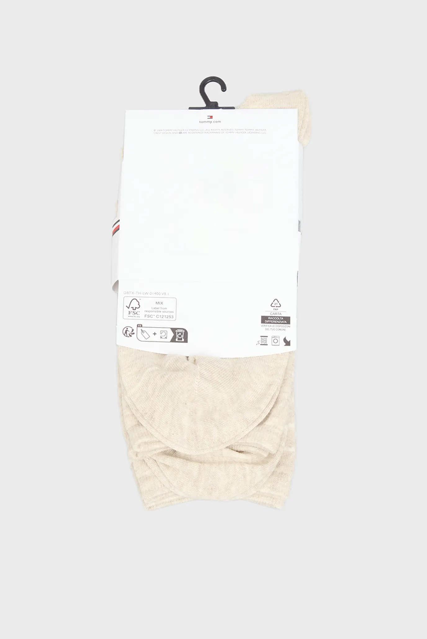 Жіночі бежеві шкарпетки (2 пари) SMALL 3