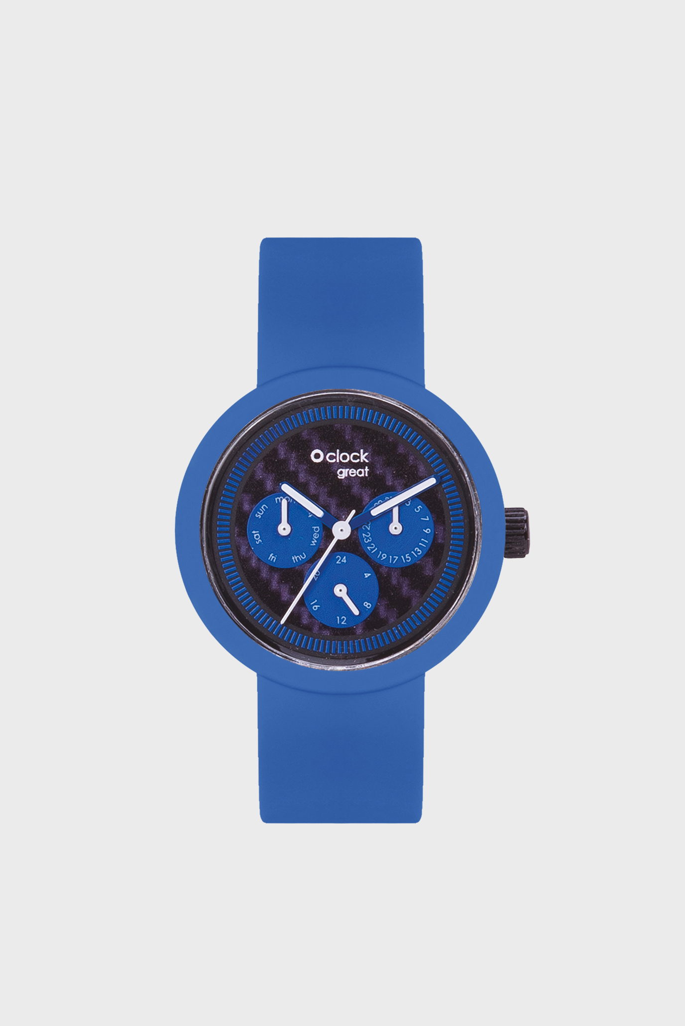 Женские синие часы O clock great 1