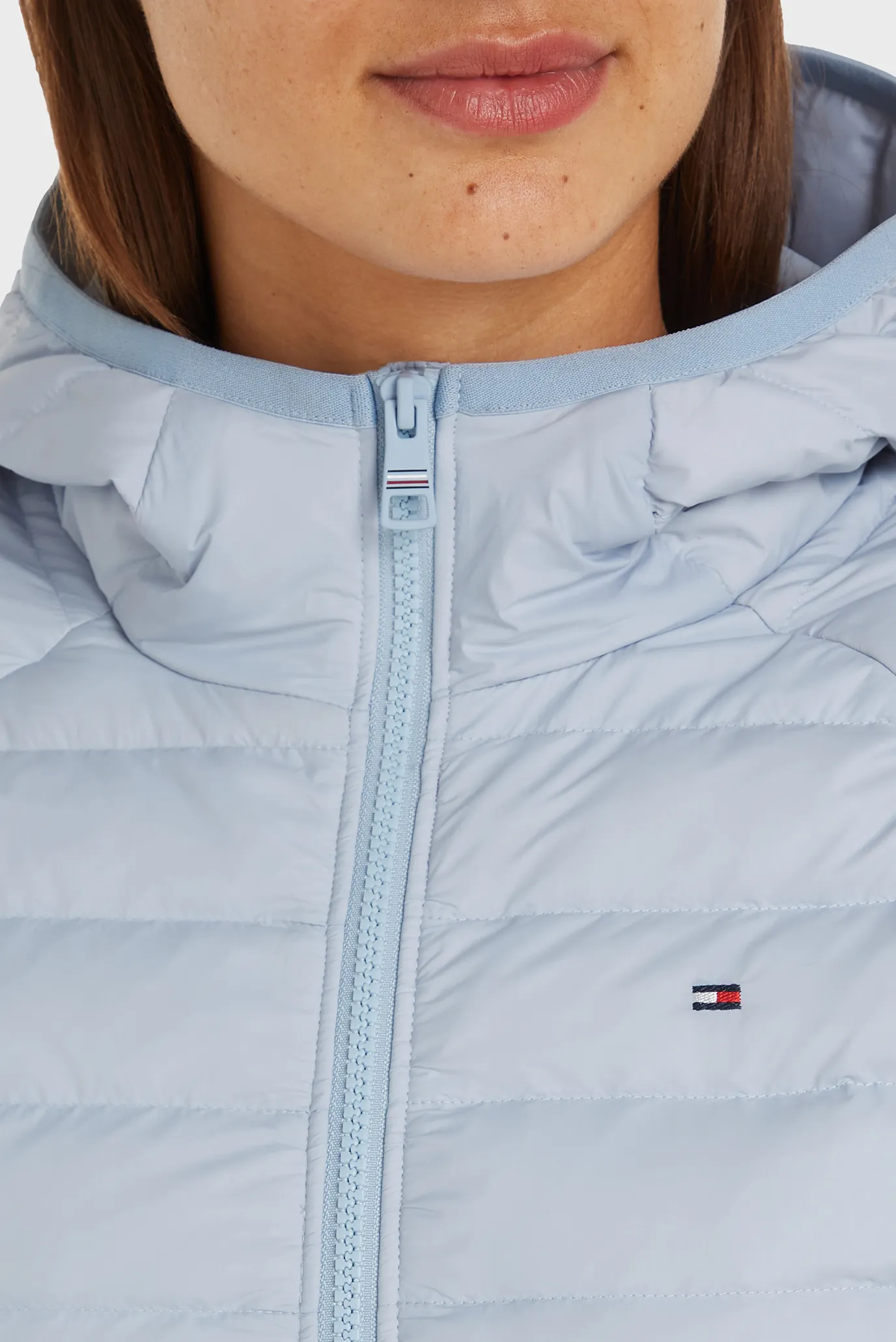 Жіночий блакитний пуховик SPORTY LW DOWN 3
