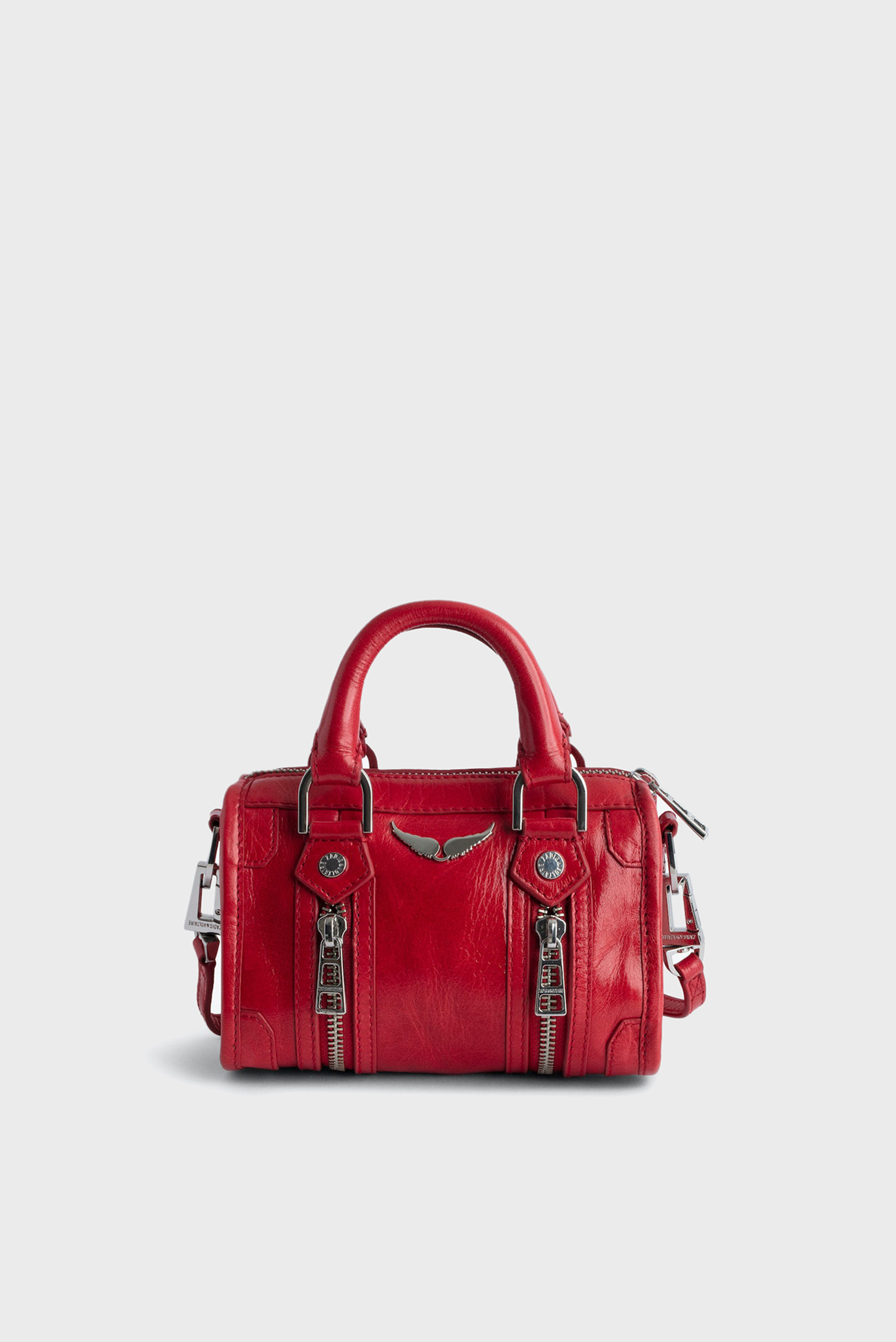 Жіноча червона шкіряна сумка Sunny Nano 1