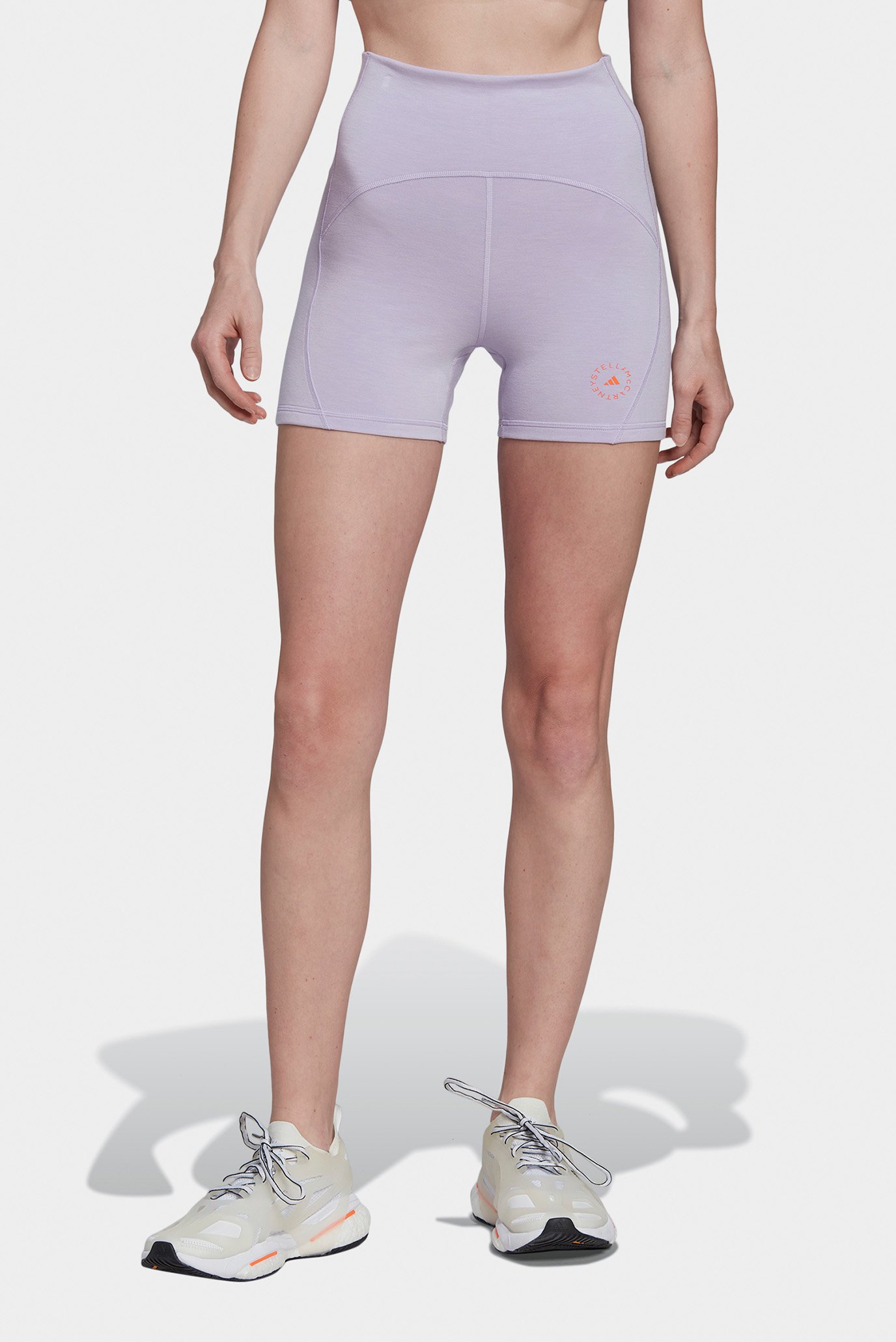 Женские сиреневые велосипедки adidas by Stella McCartney TrueStrength Yoga 1