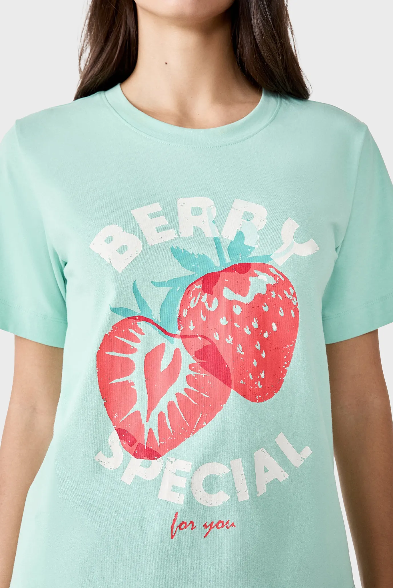 Женская бирюзовая футболка CLARRIE 5