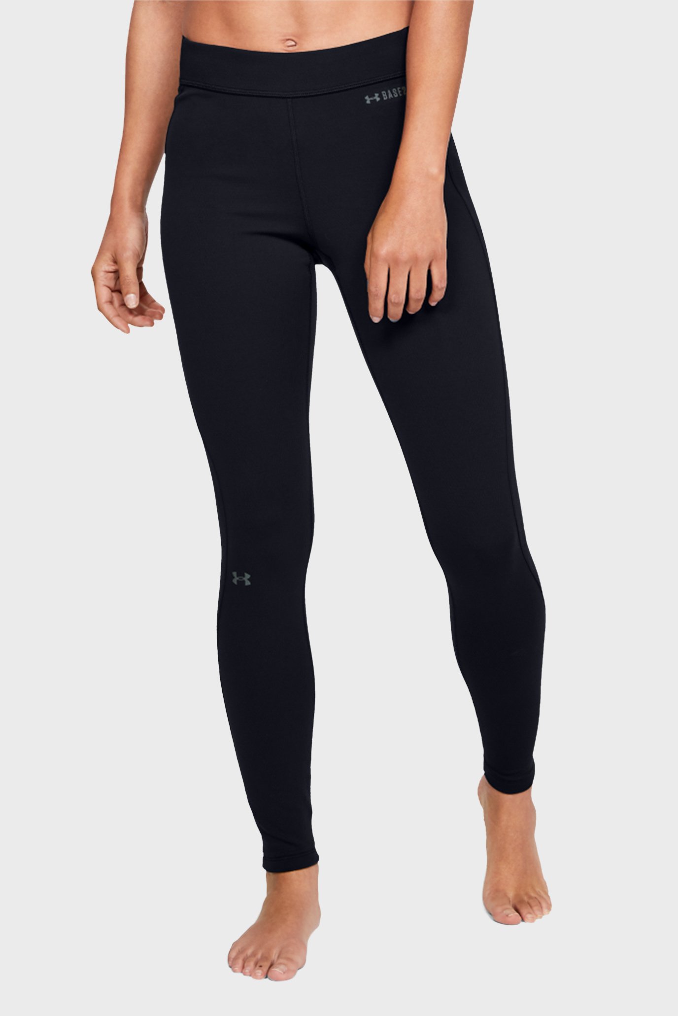 Женские черные тайтсы UA Base Legging 2.0 1